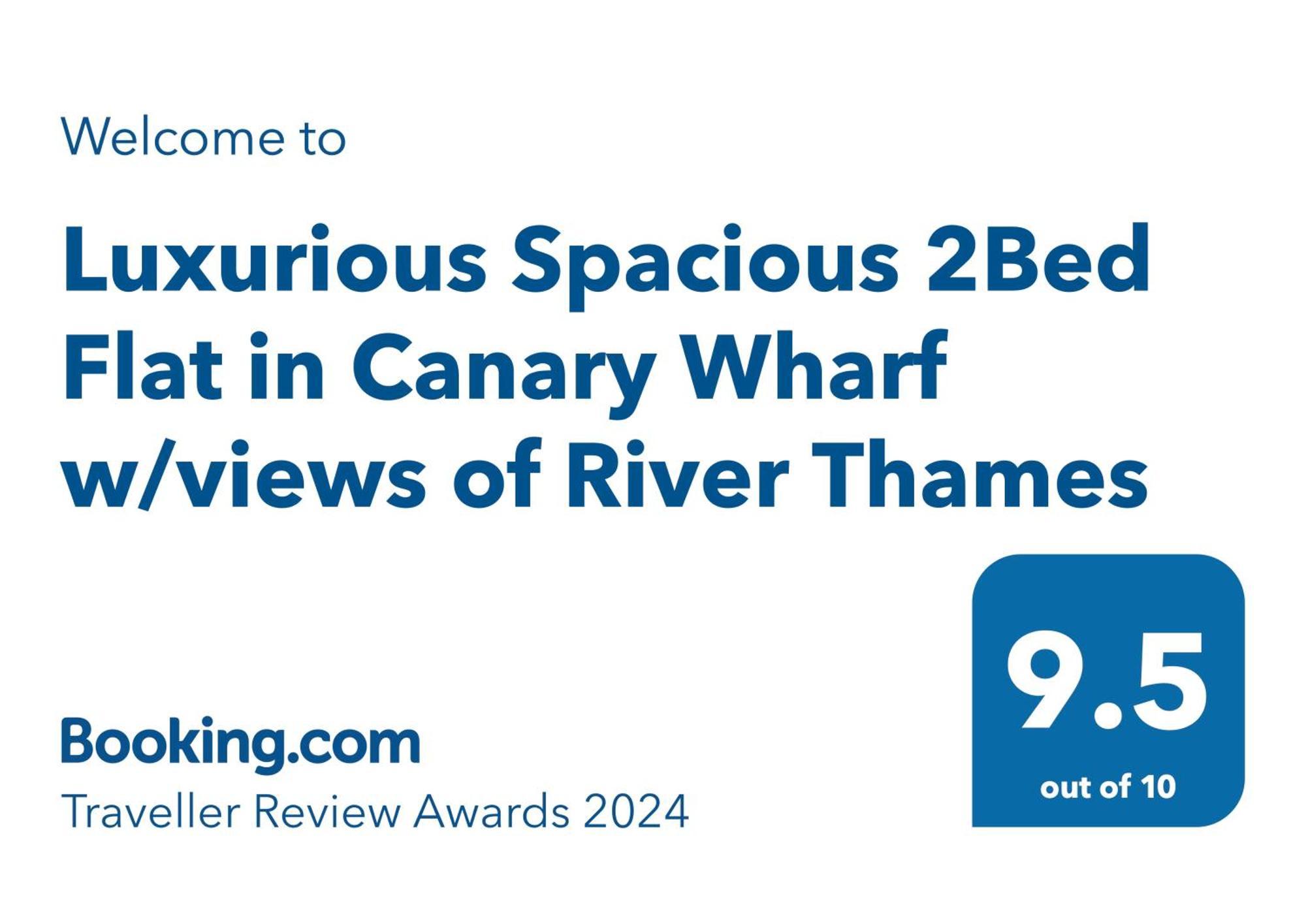 Luxurious Spacious 2Bed Suites Skyline River Views By Canary Wharf ลอนดอน ภายนอก รูปภาพ